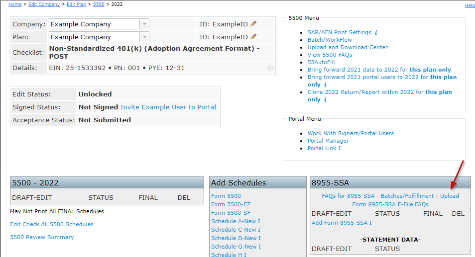 How Do I Upload Data To Populate My Form 8955-SSA? – Ftwilliam.com Help ...